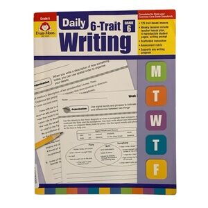 Daily 6-Trait Writiing Homeschool Workbook New Unused Teacher School Home School